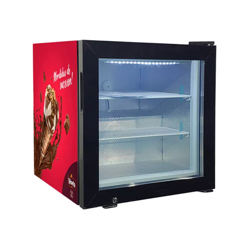 top glass door freezer fridge
